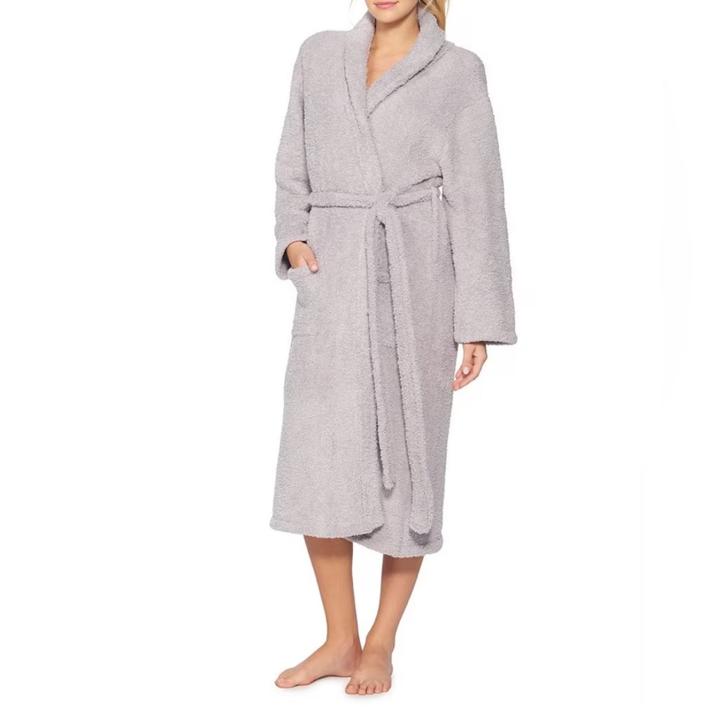 BAREFOOT DREAMS Cozy Chic Dove Color Comfy Robe Adult Unisex Size 2